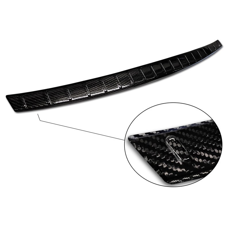 Echt 3D Carbon Achterbumperprotector  Mercedes CLA II (X118) Shooting Brake 2019- 'Ribs'