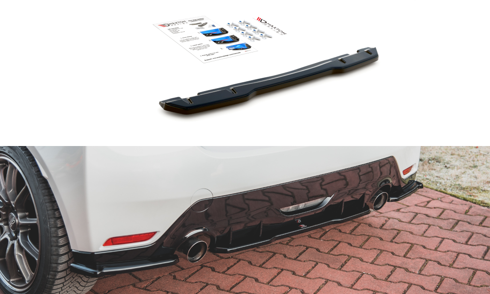 Diffuser Toyota GR Yaris MK4 Maxton Glans Zwart
