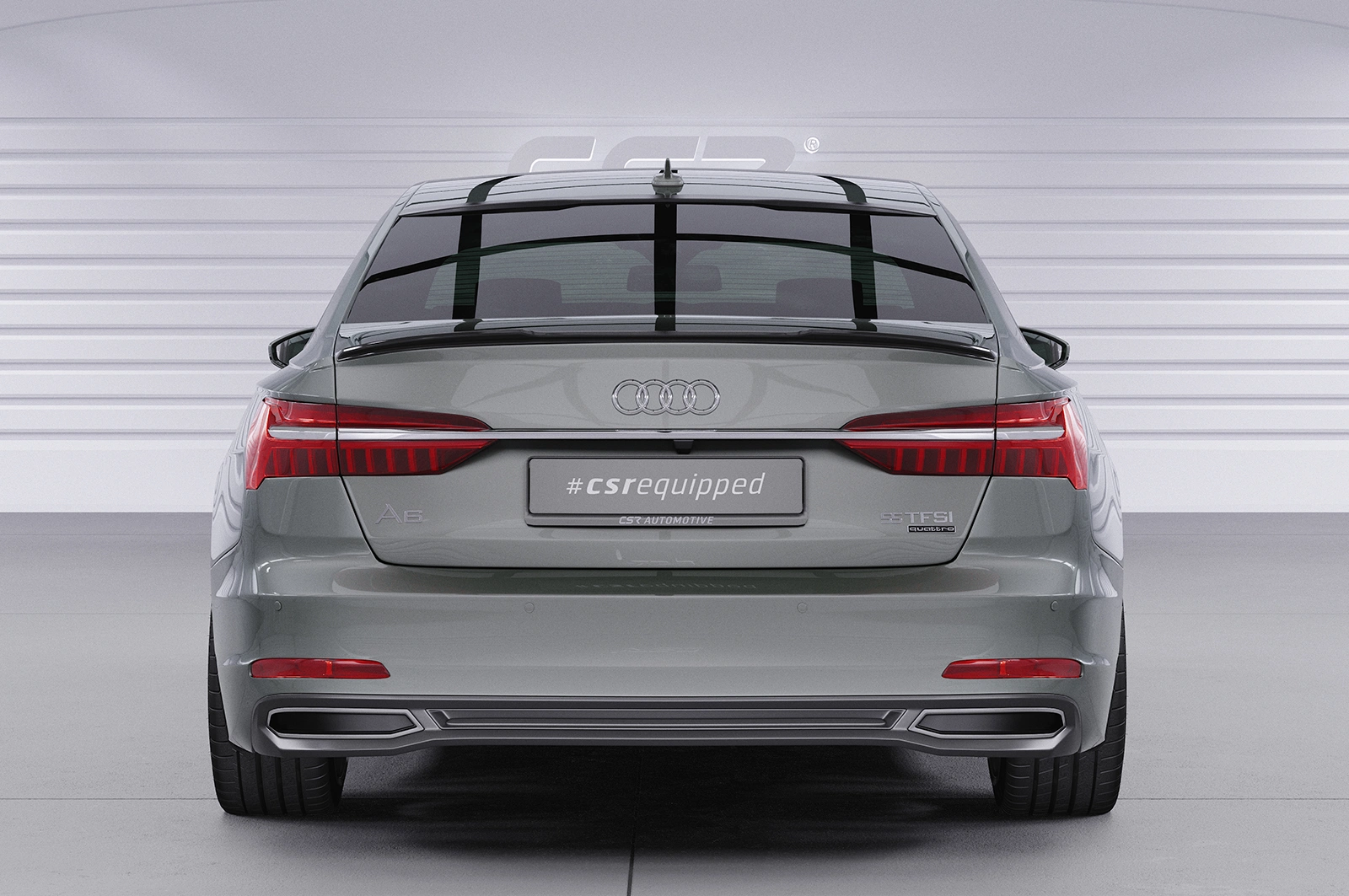 Achterspoiler Audi A6 C8 (Type F2) sedan glans zwart 2018–
