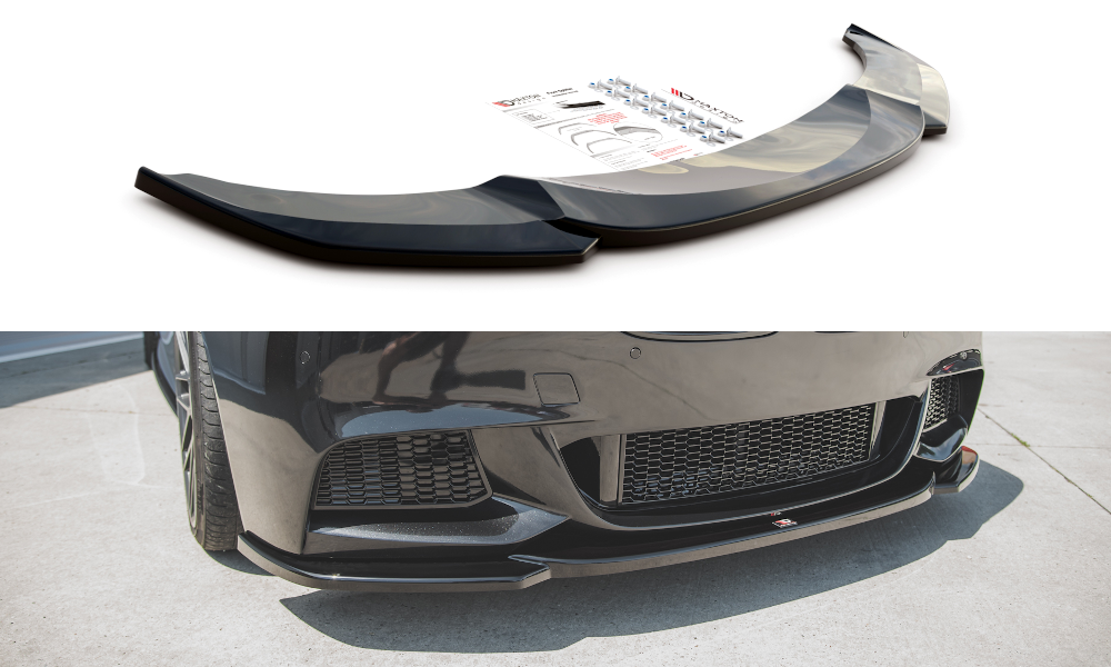 Voorspoiler BMW 5 F10/F11 MPACK V.4 Glanzend Zwart