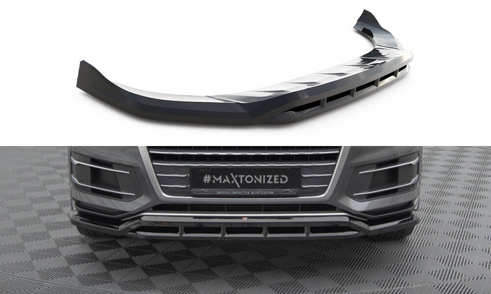 Voorspoiler Audi Q7 4M Maxton Glans Zwart