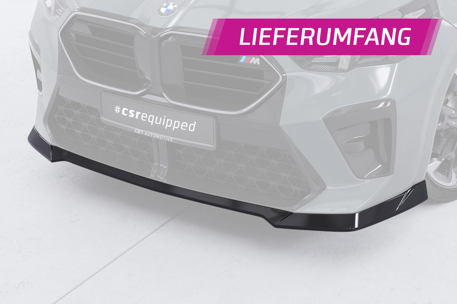 Voorspoiler BMW X2 / iX2 (U10) glans zwart