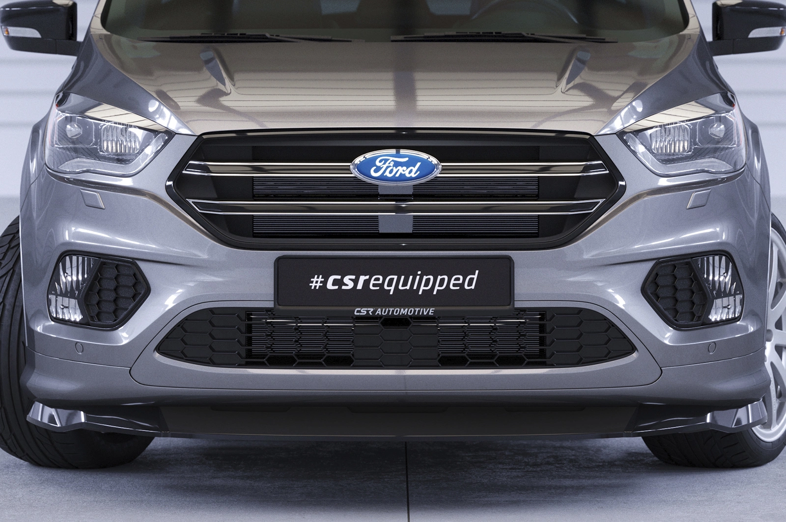 Voorspoiler Ford Kuga 2 2016–2019 (Facelift) – CSR Automotive – Glans Zwart