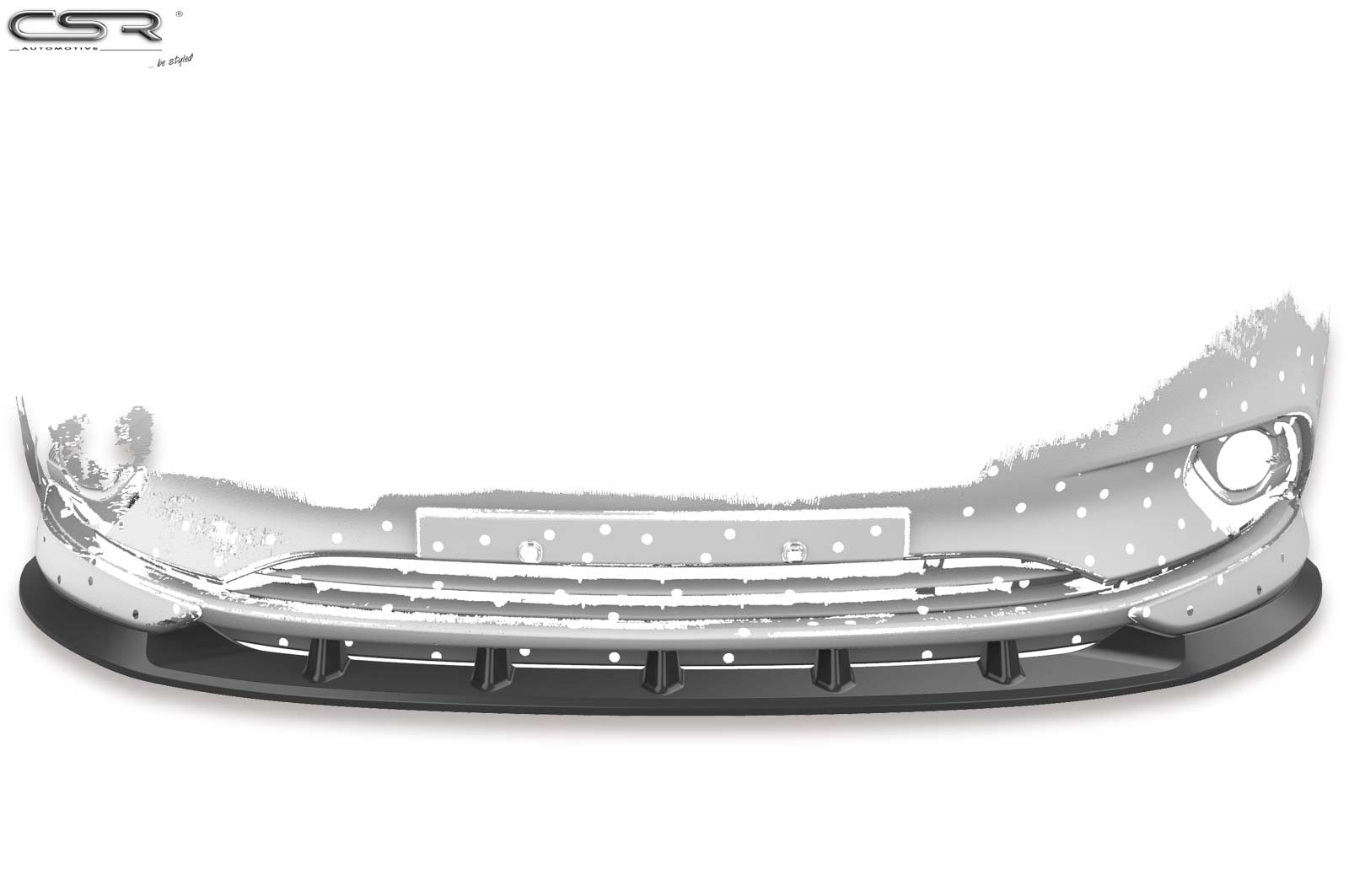Voorspoiler Opel Corsa E OPC-Line Glans Zwart – 11/2014–06/2019