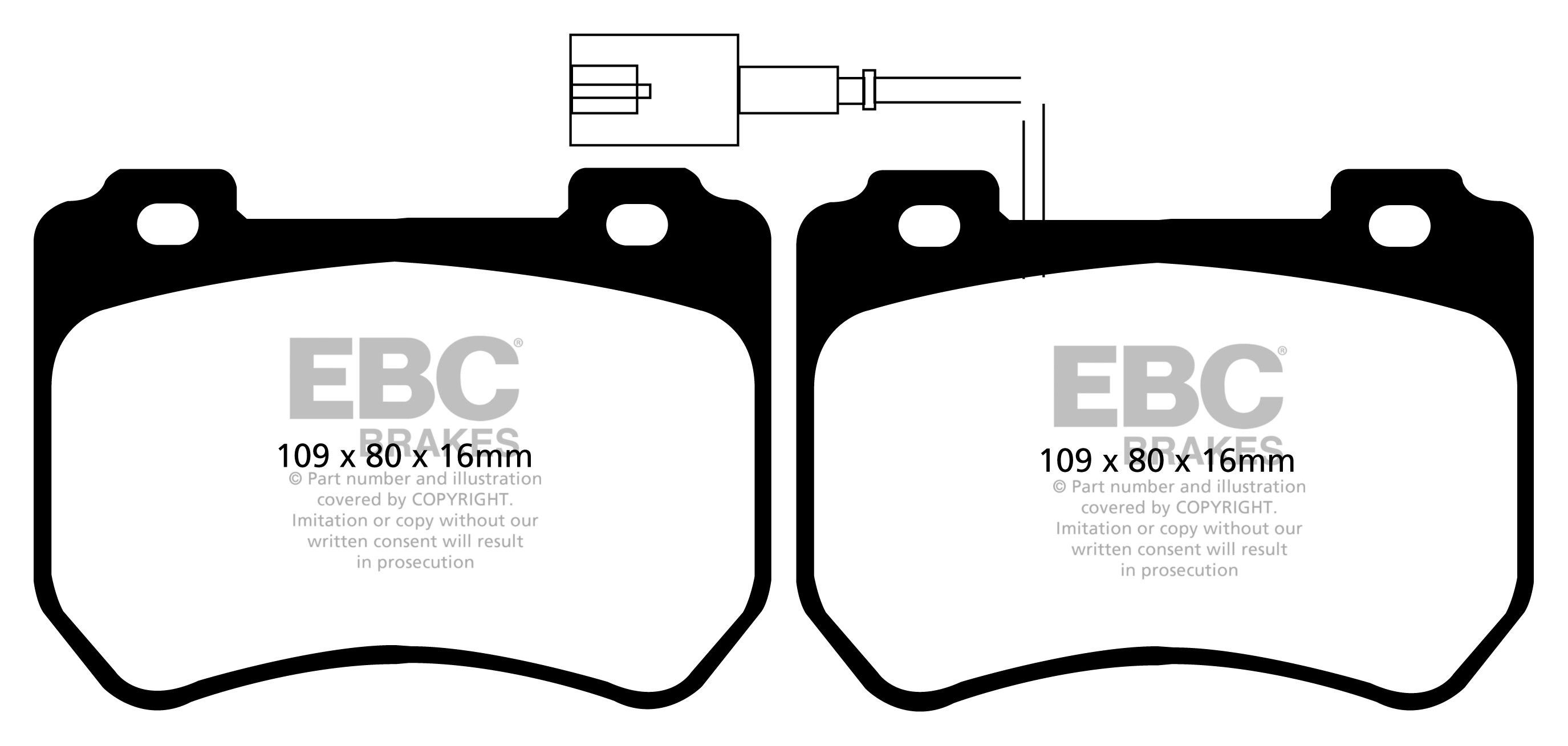 EBC Brakes ALFA ROMEO Spider 2.0 TD 2009-2010 Remblokken voorzij