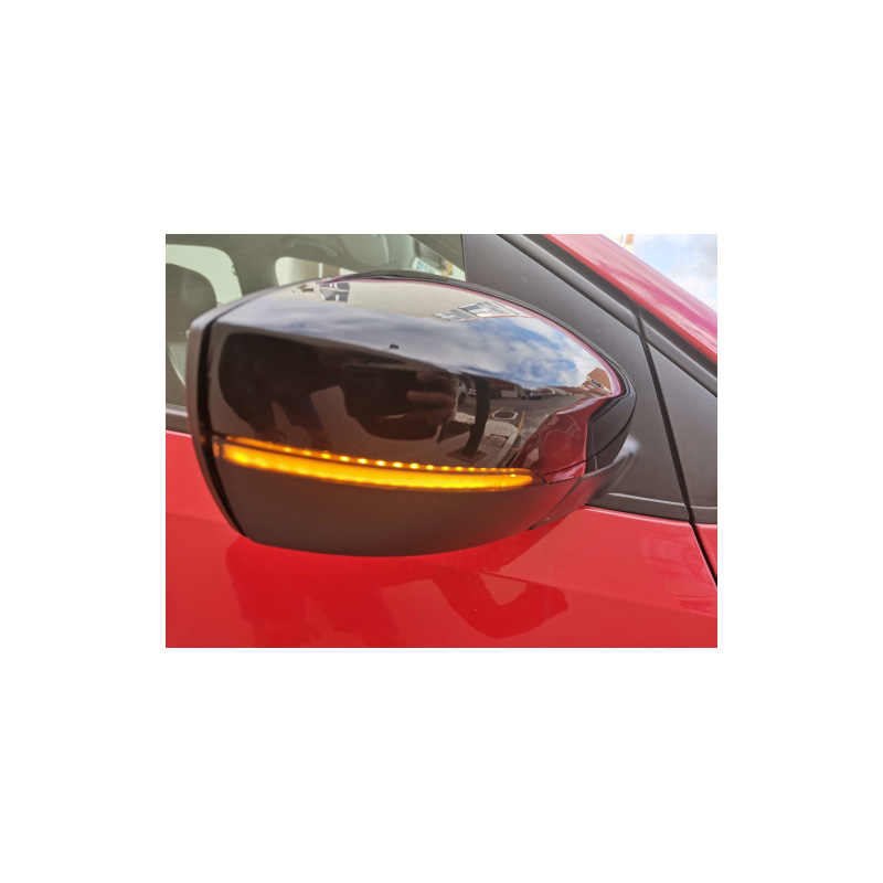 Set LED Zijspiegel-Knipperlichten  Volkswagen Polo 6R/6C 2009-2017 / Up! Facelift 2017- & Seat e-Mii & Skoda e-Citigo - Rookgrijs - incl. Dynamic Running Light