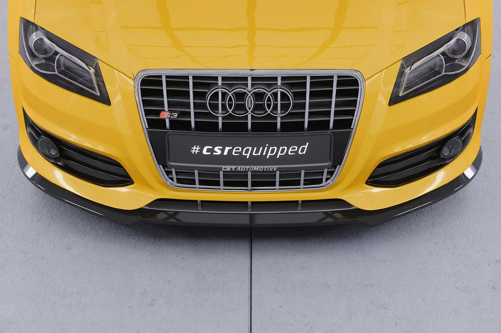 Voorspoiler Audi S3 (8P/8PA) glans zwart
