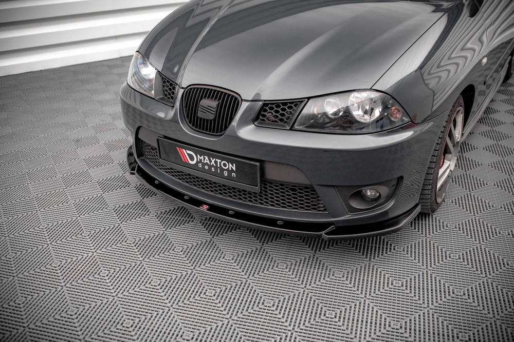 Voorspoiler V.2 Seat Ibiza Cupra MK3 Maxton Glans Zwart