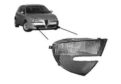 knipperlicht, incl fitting, links Alfa Romeo 147, 2000-2005