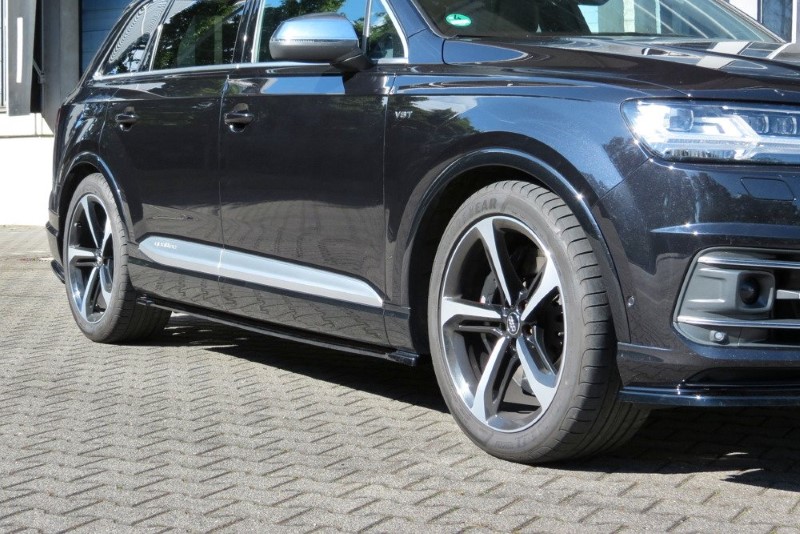 Zijskirts Audi SQ7 / S-Line Maxton Glanzend Zwart