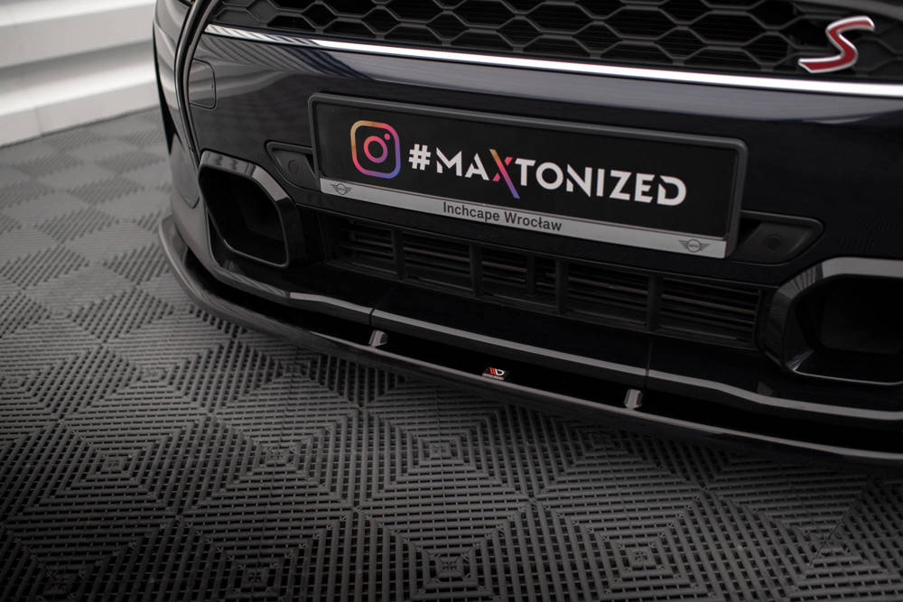 Voorspoiler V.1 Mini Cooper S F56 Facelift 2022 -  Maxton Glans Zwart