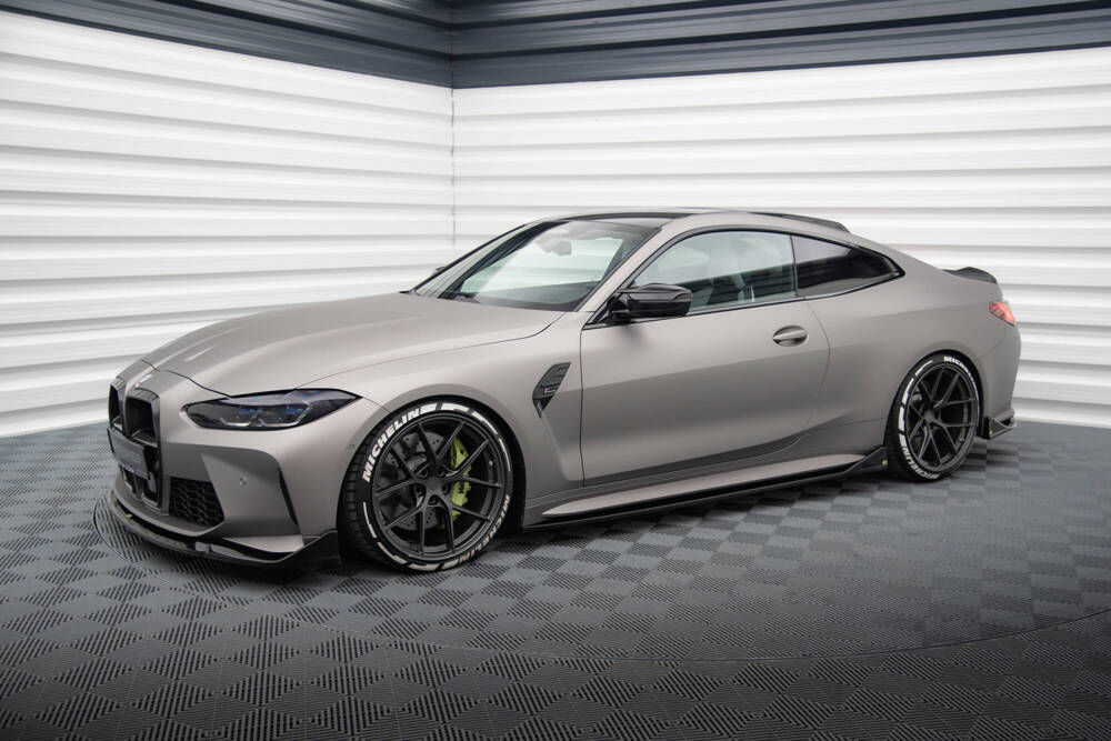Zijskirts CSL Look BMW M4 G82 Maxton Glans Zwart