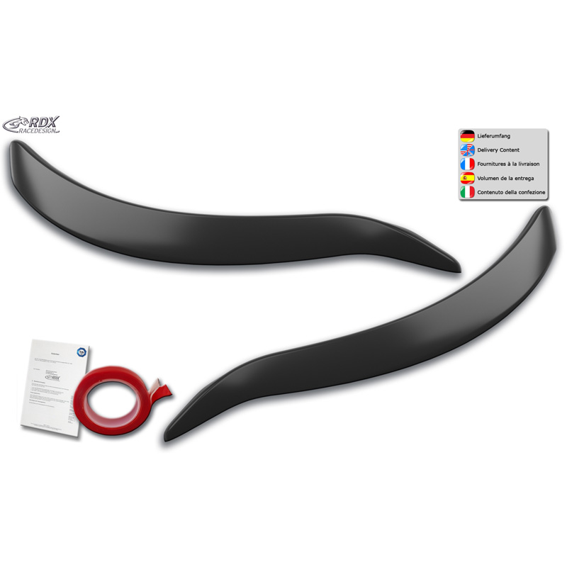 Koplampspoilers  Renault Kadjar 2015-2022 (ABS)