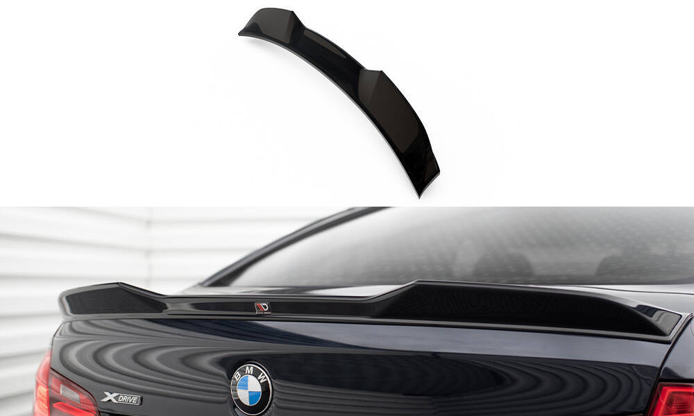 Spoiler BMW 5 Serie F10 Maxton Glans Zwart