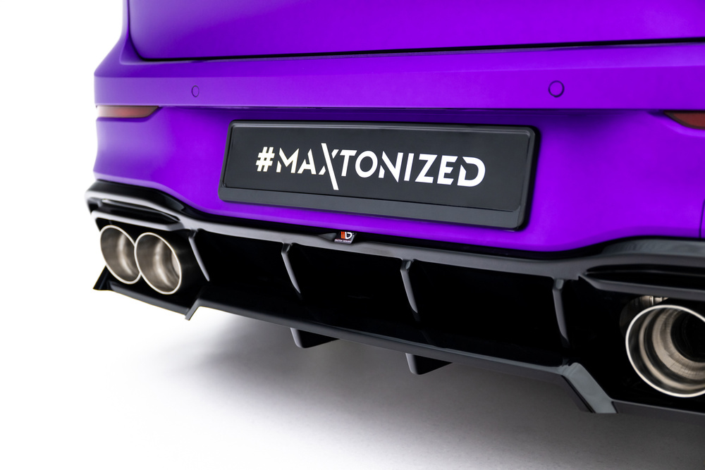 Diffusor (met verticale spijlen) V.2 Volkswagen Golf R Mk8 / Mk8 Facelift