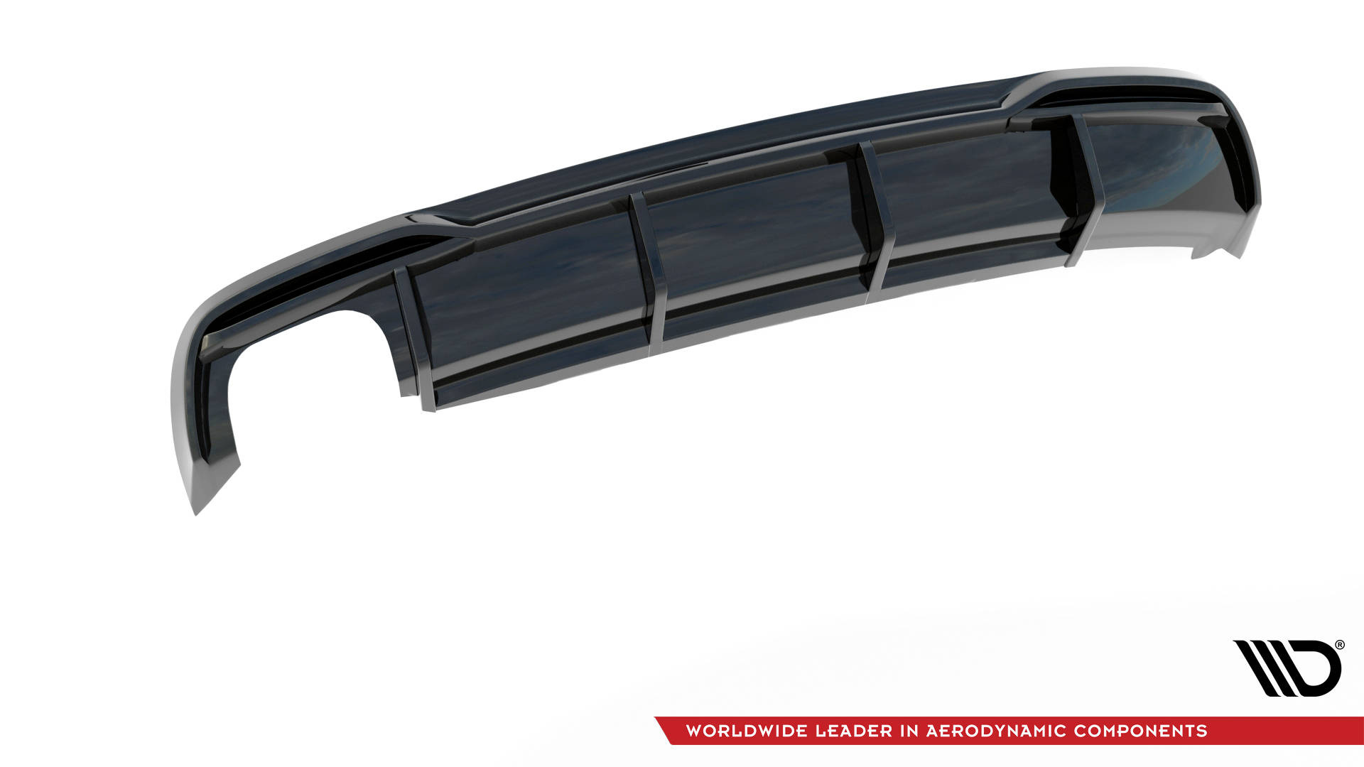 Achterdiffuser Audi A5 Sportback 8T Facelift (Version with dual exhausts on one side)