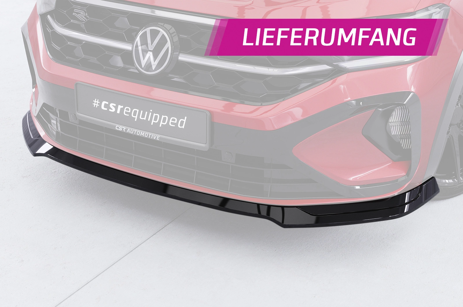 Voorspoiler VW Taigo (Typ CS) glans zwart
