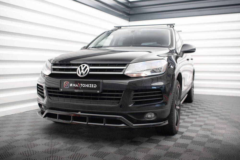 Voorspoiler Volkswagen Touareg Maxton Glans Zwart