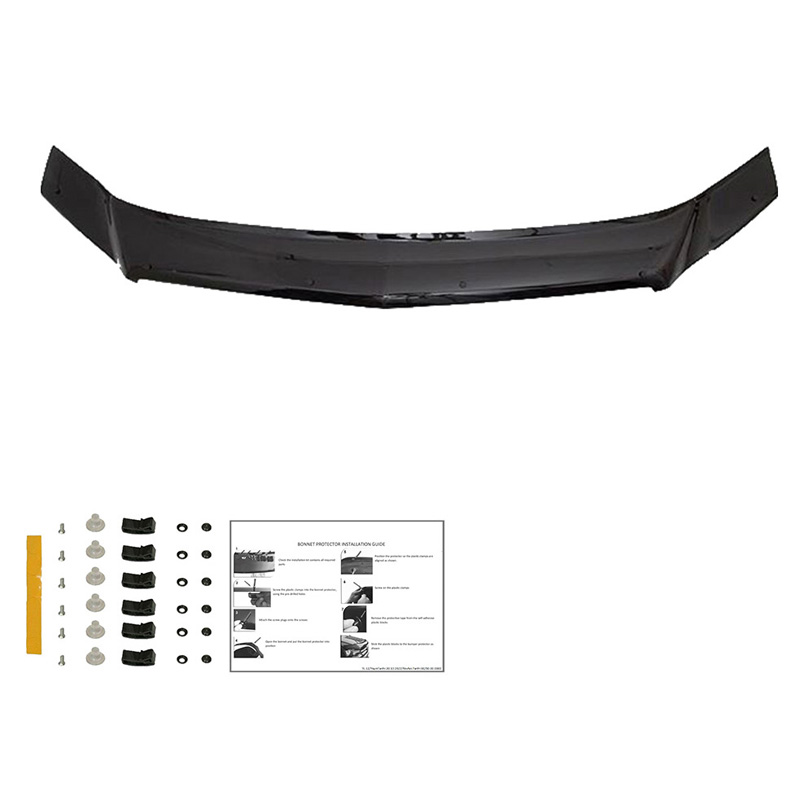 Motorkapbeschermer (steenslagcover)  Mercedes Sprinter W906 Facelift 2014-2018 - Glanzend zwart