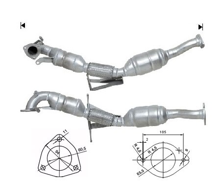 Volvo S60 2.4TD D5 2401 cc 120 Kw / 163 cv D5244T Magnaflow CAT