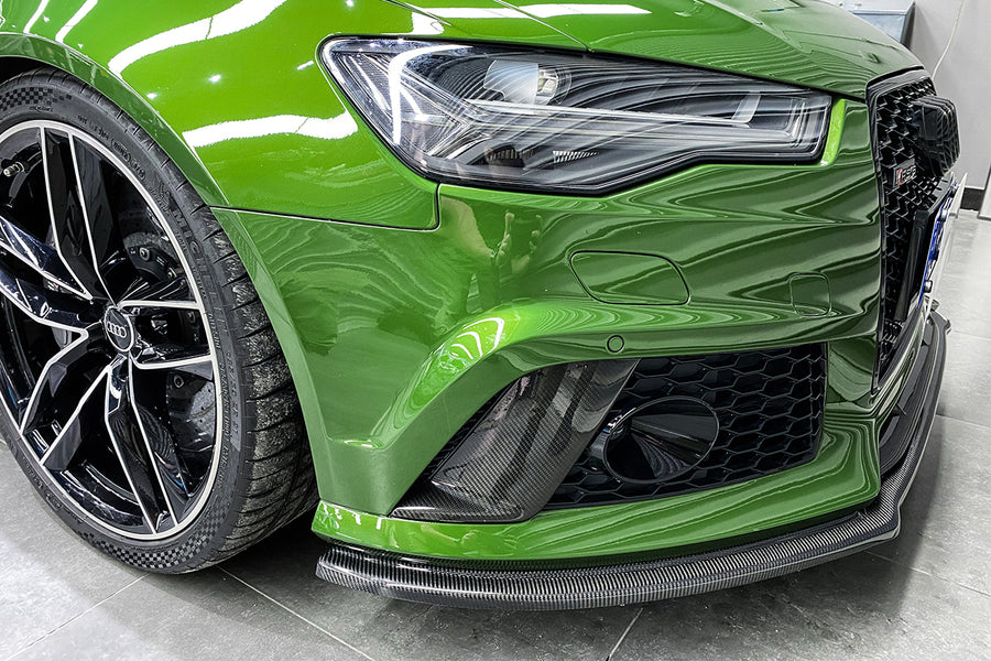 Audi RS6 Avant Carbon Fiber Bumper Canards 2013-2018