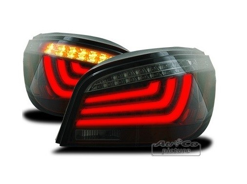Taillights BMW E60 5 serie LED Tube Black