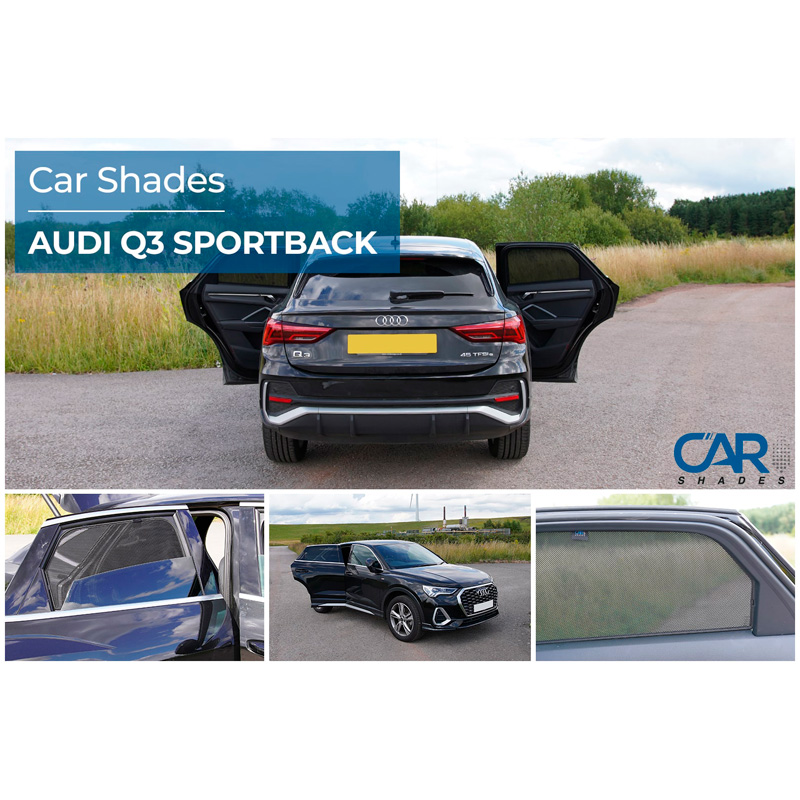 Set Car Shades (achterportieren)  Audi Q3 (F3N) Sportback 2019- (2-delig)