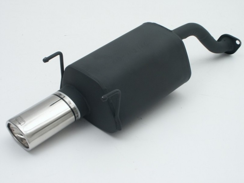 Einddemper Honda Civic 1992-1996 RVS eindstuk 167x60mm Ovaal