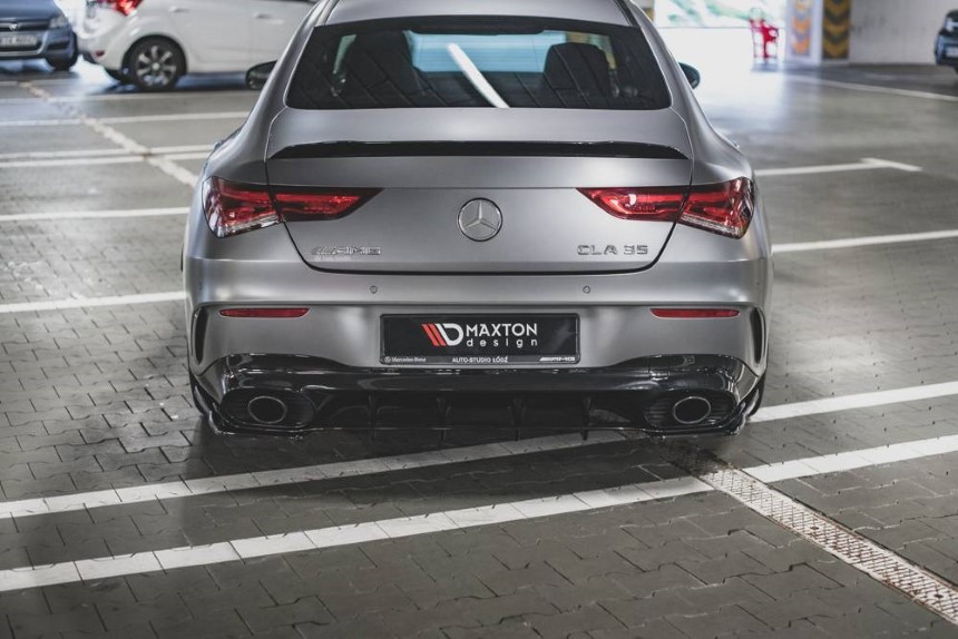 Diffuser Mercedes AMG CLA 35/45 C118 Maxton Design glans zwart