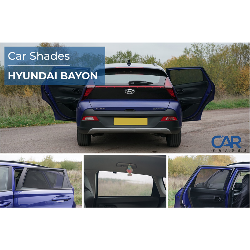 Set Car Shades (achterportieren)  Hyundai Bayon (BC3) 2021- (2-delig)