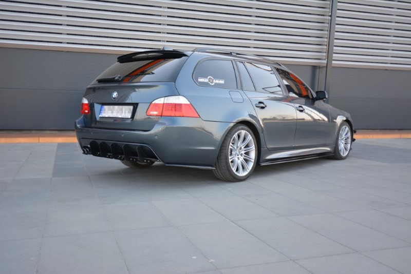 Achter Diffuser BMW 5 E61 (TOURING) WAGON M-PACK Glanzend Zwart