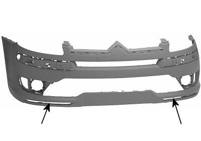voorbumper, Sport, in primer,-09/2008 Citroen C4, 2004-2010