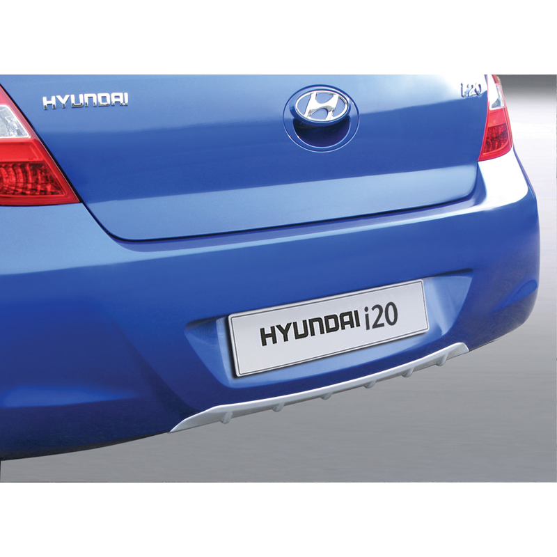 Achterskirt (Diffuser) Hyundai i20 3/5deurs 1/2009- Zilver (ABS)