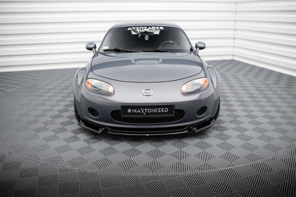 Voorspoiler Mazda MX-5 Mk3 Maxton Design glans zwart