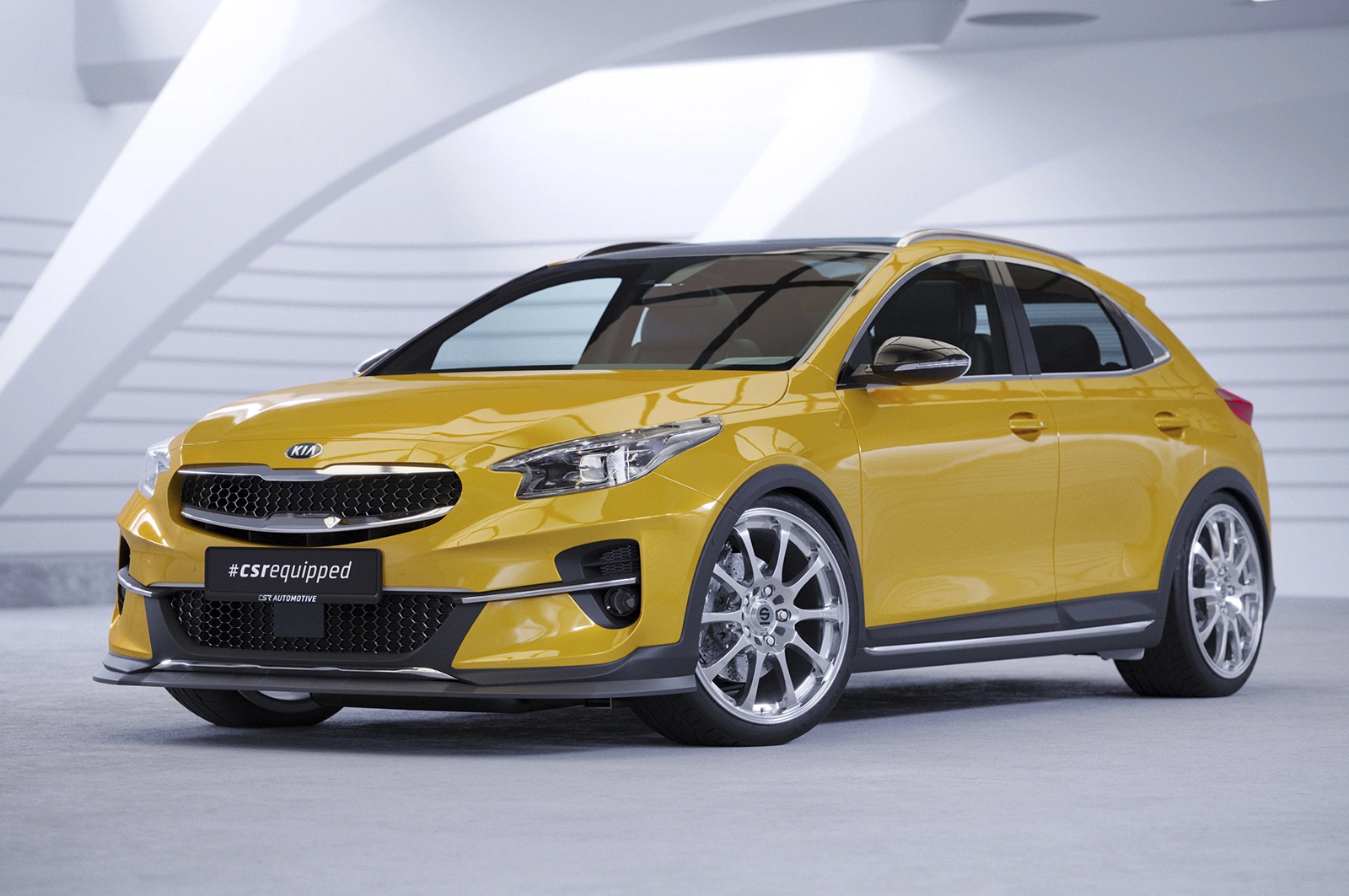 Voorspoiler Kia XCeed Glans Zwart van CSR Automotive (2019-)
