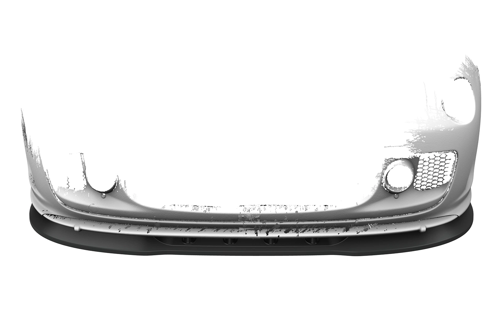 Voorspoiler Fiat 500 Abarth 595 – CSR Automotive – Glans Zwart