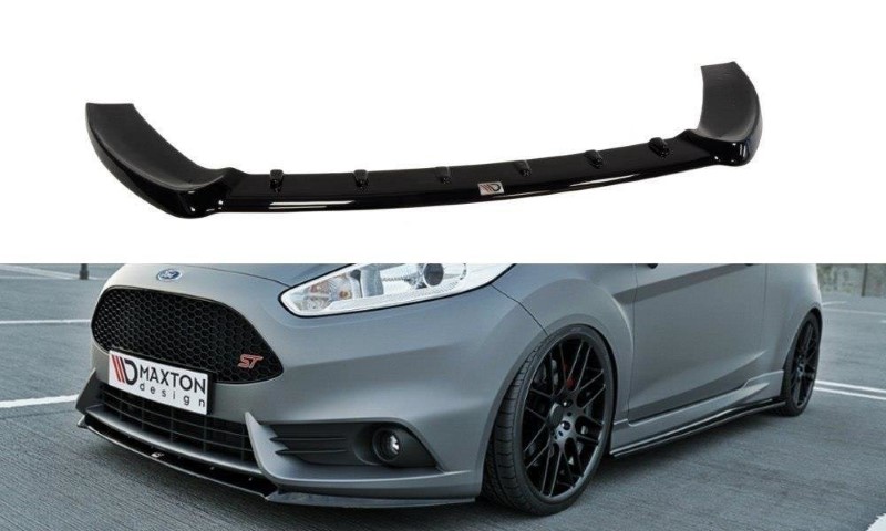 Voorspoiler (Cupra) Ford Fiesta ST Mk7 FL Glanzend Zwart