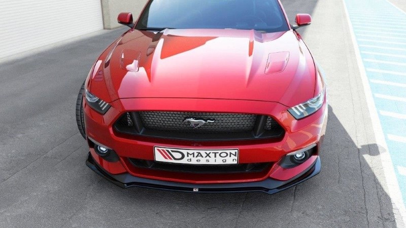 Voorspoiler Ford Mustang Mk6 Glanzend Zwart