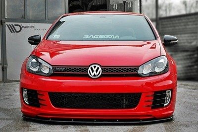Voorspoiler VW Golf 6 GTI 35TH Glans Zwart