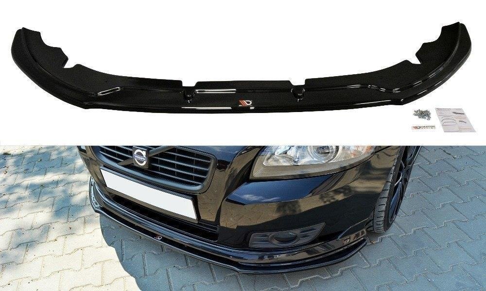 Bumper spoiler Volvo V50F R-DESIGN Gloss Black