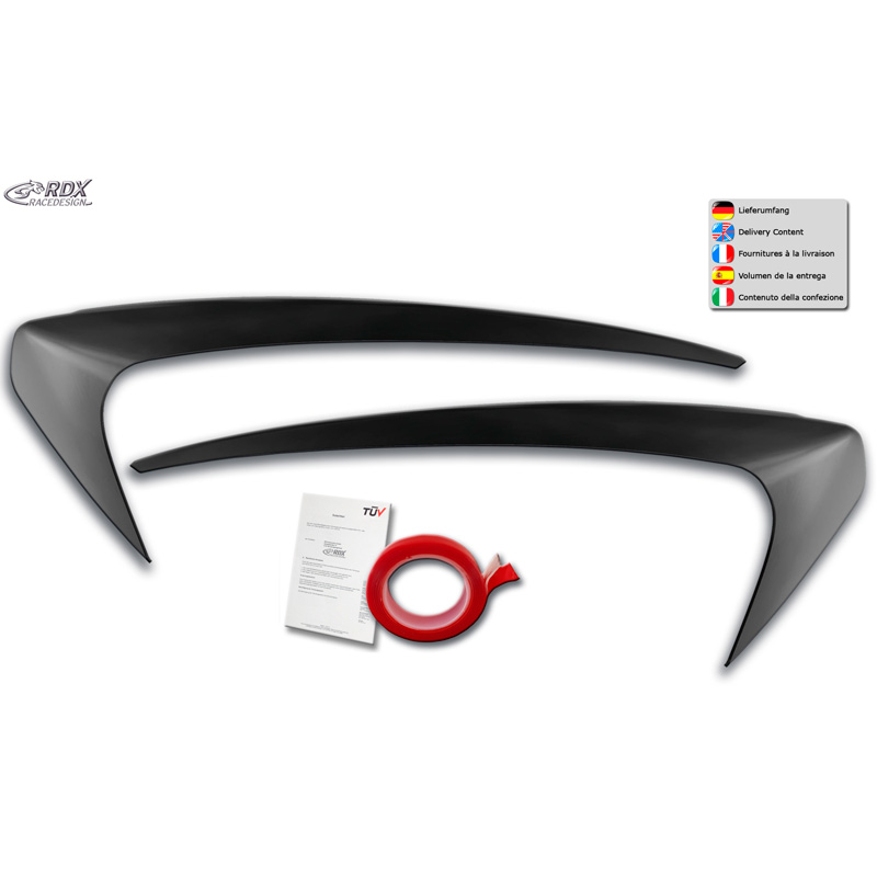 Koplampspoilers  Seat Mii 2011- (ABS)