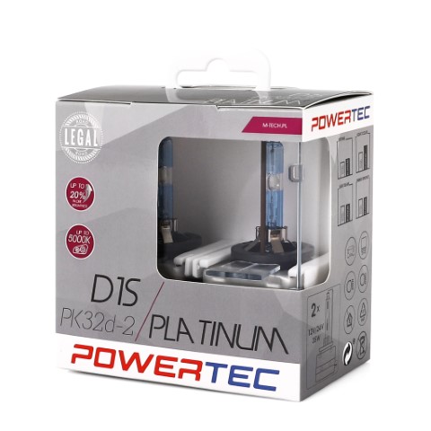 Powertec Platinum +130% D1S DUO M-tech Xenon Bulbs