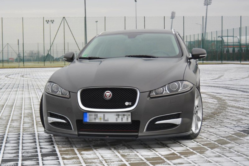 Voorspoiler Jaguar XF (X250) MK1 Sportbrake S-pack Glanzend Zwart