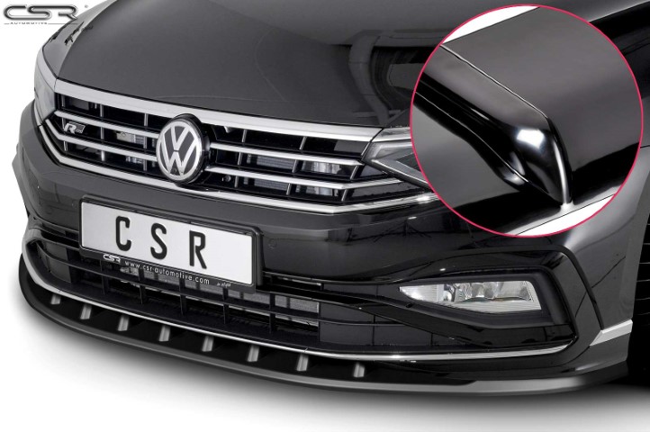 Voorspoiler VW Passat B8 Type 3G R-Line Facelift Glans Zwart