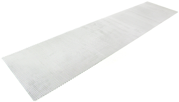 Racegaas aluminium - ruitdesign 6x10mm - 135x30cm