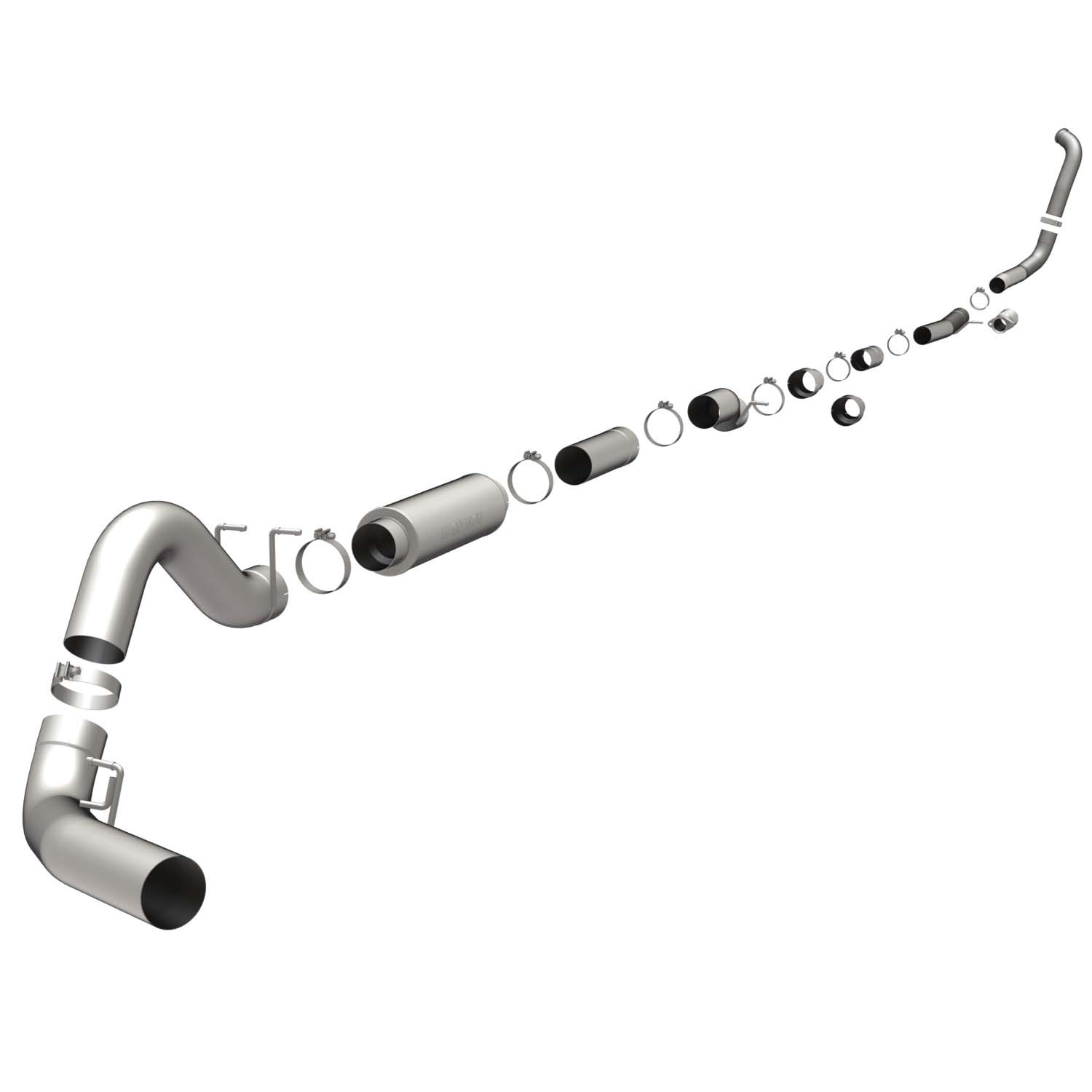 Ford Sys TB 99-03 Ford 7.3L 5in CC SB LB Magnaflow Cat-Back