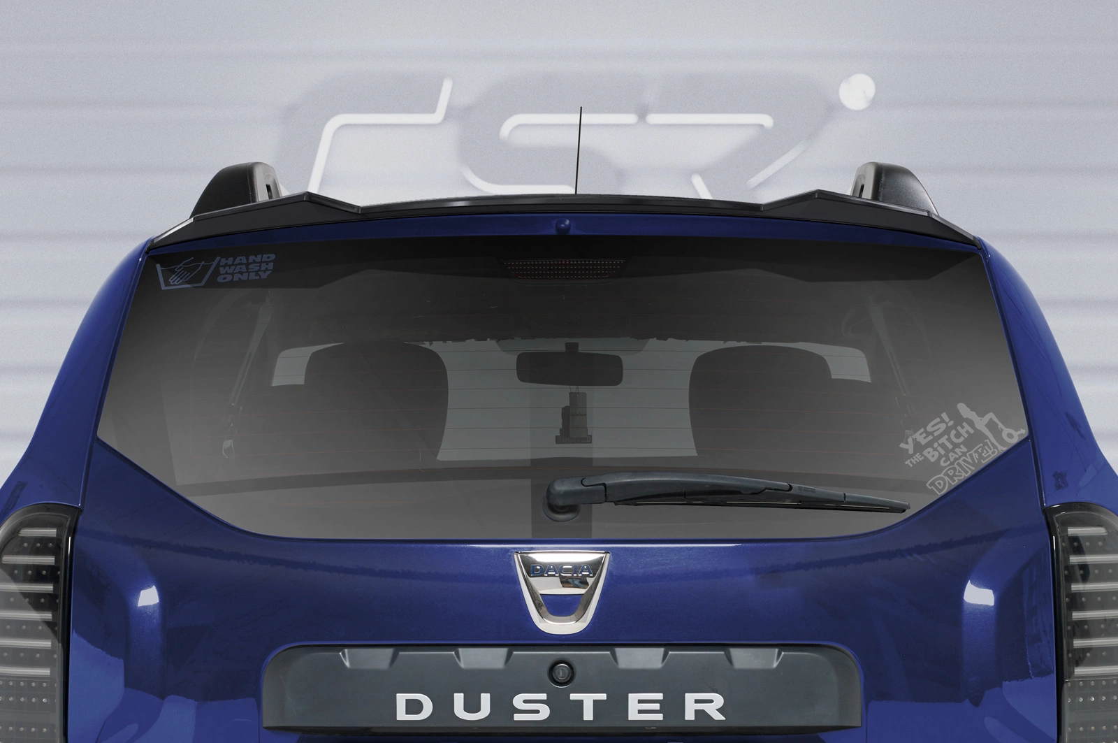 Achterspoiler Dacia Duster (1e Gen) Glans Zwart van CSR Automotive (2010-2018)
