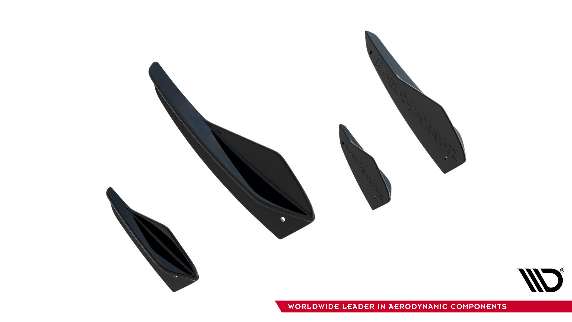 Voorbumper Wings Hyundai Elantra N MK7 Maxton Glanzend zwart