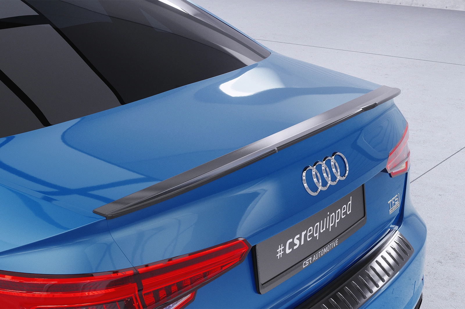 Achterspoiler Audi A4 B9 (Typ 8W) Limousine Glans Zwart – CSR Automotive