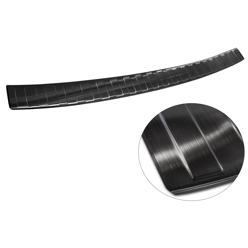 Zwart RVS Achterbumperprotector  Volkswagen Multivan T7 2021- 'Ribs'